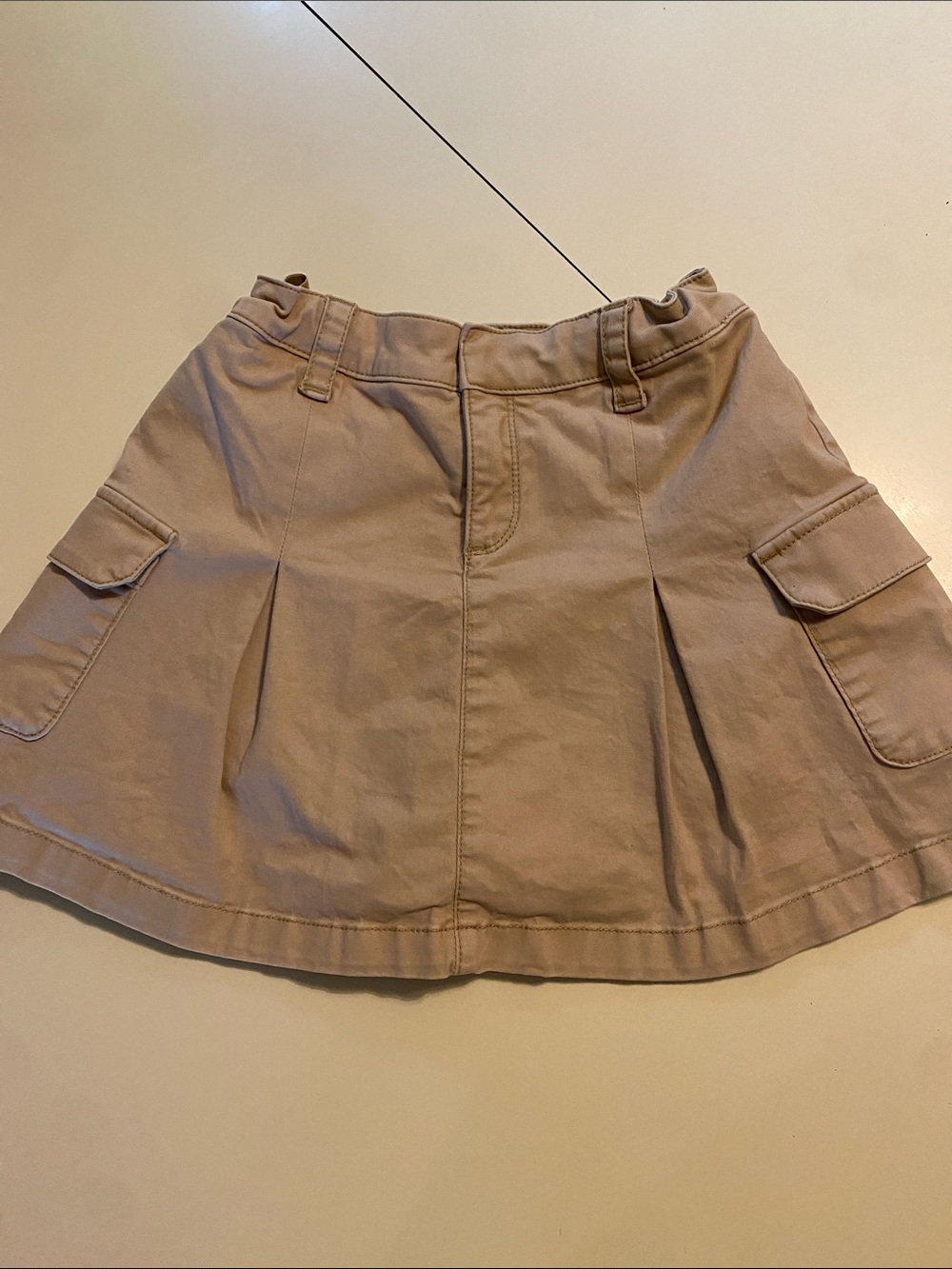 abercrombie kids Beige Cargo Pleated Mini Skort-13/14 Tennis Uniform School